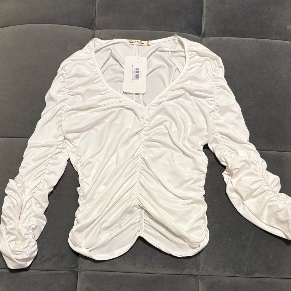 Heart Hips White Long Sleeve